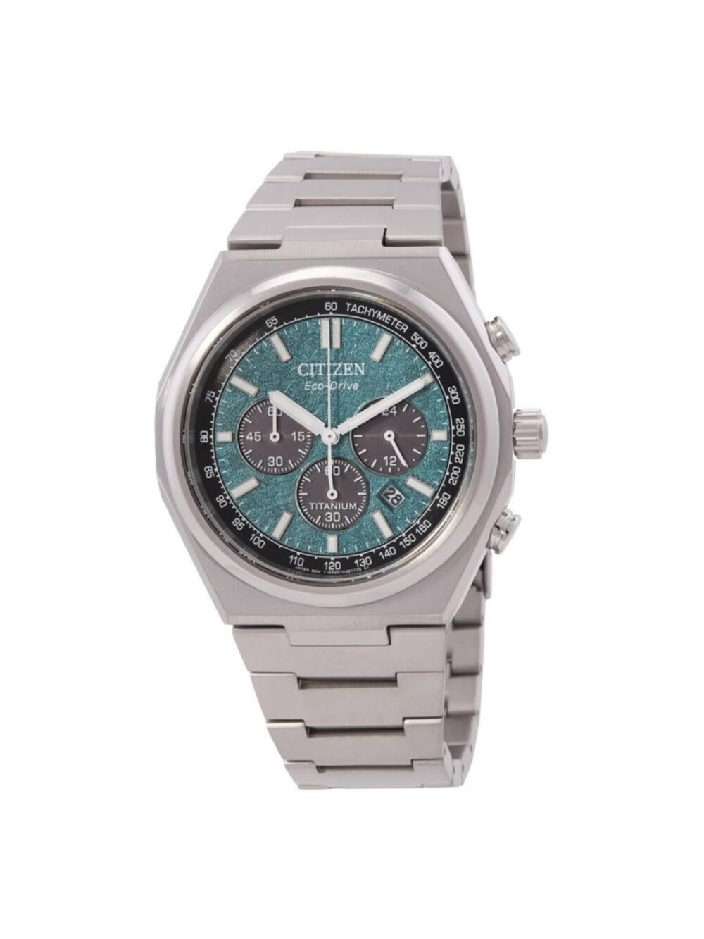 NWT Citizen Zenshin Chronograph Green Dial Men's Watch